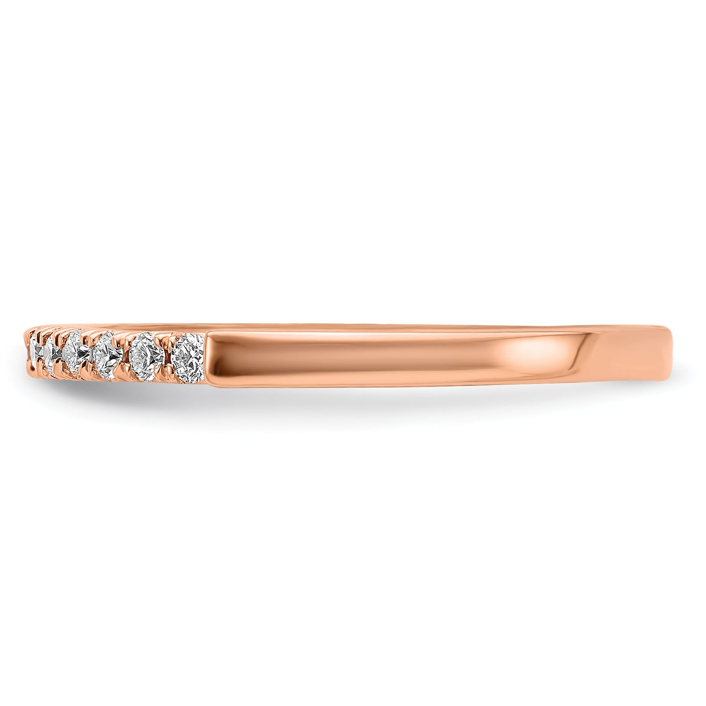 14K Rose Gold Lab Grown Diamond VS/SI FGH Wedding Band