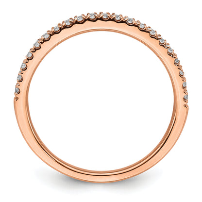 14K Rose Gold Lab Grown Diamond VS/SI FGH Wedding Band