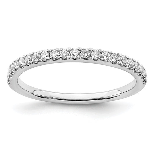 14K White Gold Lab Grown Diamond VS/SI FGH Wedding Band