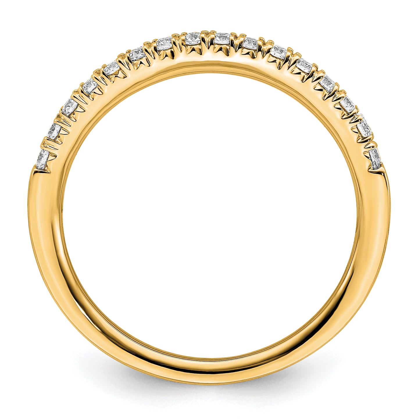 14K Gold Lab Grown Diamond VS/SI FGH Wedding Band