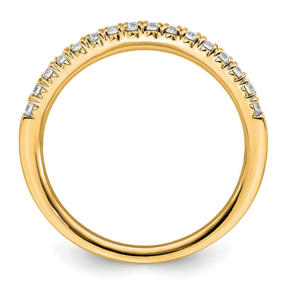 14K Gold Lab Grown Diamond VS/SI FGH Wedding Band